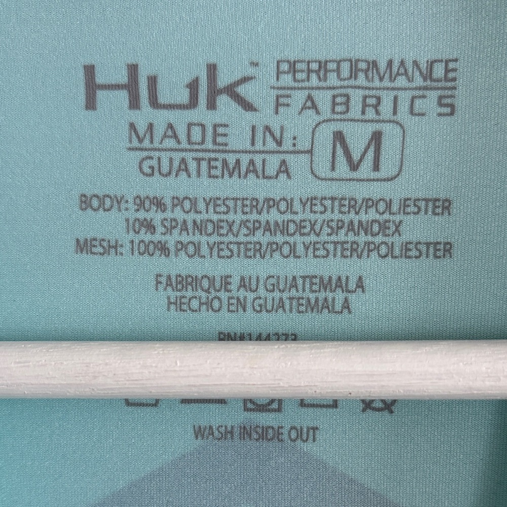 Huk Performance Fabric Shirt M Seafoam - Picture 7 of 7